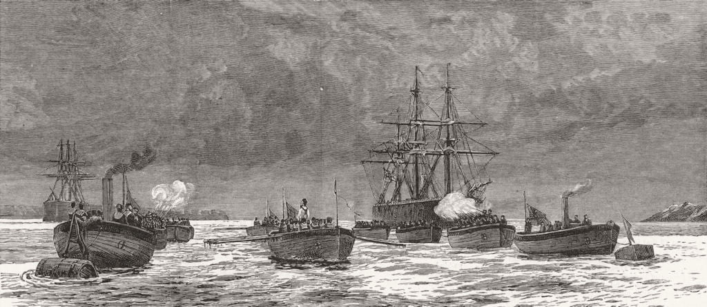 CHILE. Doterel explosion-Funeral service 1881 old antique print picture